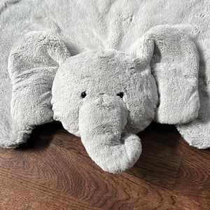 Pottery Barn Kids Plush Elephant Floor Play Mat Tummy Time!